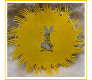 Stickserie - Blumige Osterhasen